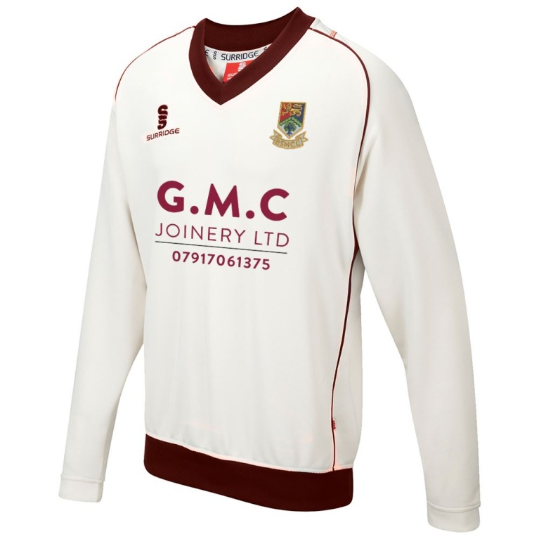 Birkenhead St Mary's - Long Sleeve Sweater Maroon Trim